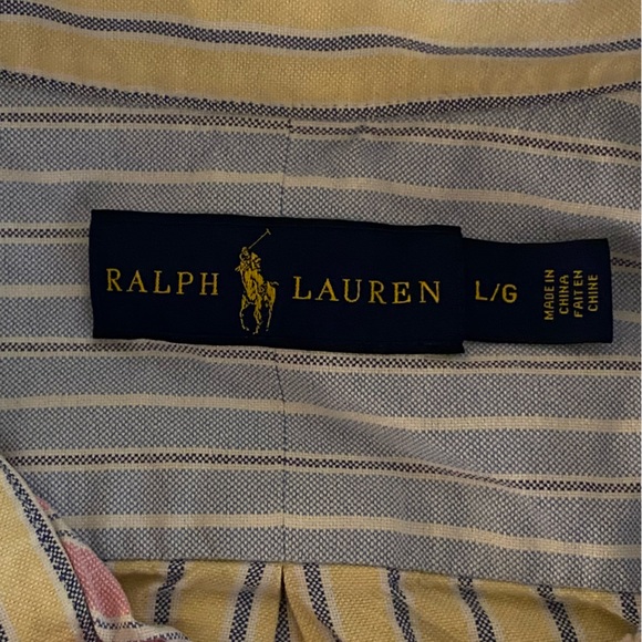 VTG Polo by Ralph Lauren Colorblock Pastel Button Up - Picture 5 of 8
